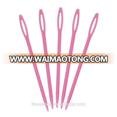 Custom Fuchsia Acrylic Knitting Hand Sewing Needles For Shoe/Bag