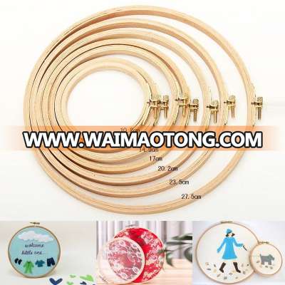 Craft Tools Cross Stitch Supplies Circle Round Natural Bamboo Embroidery Hoops